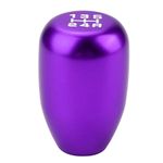 Gear Shift Knob，5 Speed Manual Car Gear Shift Knob Shifter Lever Stick With 3 Adapters (8mm/10mm/12mm)(Purple)