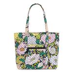 Vera Bradley Women's Vera Tote Bag Handbag, Bloom Boom-Recycled Cotton, One Size