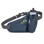 HOTEMIA Waist Bag Fanny Pack with Water Bottle Holder for Men Women Running Hiking Camping Cycling fits all phones(Bottle Not Included), Dark Grey, One Size, Sport