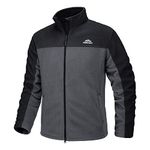 TACVASEN Mens Fleece Jackets Full Zip Winter Fleece Jacket Outdoor Fleece Jacket Warm Fleece Sweatshirt Hiking Fleece Jacket Military Fleece Jacket Fishing Fleece Jacket Stand Collar