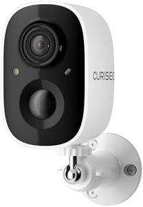 CURISEE Outdoor Security Camera Wireless 2K Camera for Home Security Wireless Outdoor Battery Security Cameras 2.4GHz WiFi Smart Motion Detection,Color Night Vision,Waterproof, Cloud/SD Storage