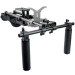 NICEYRIG 15mm Shoulder Pad Rig Support System with Riser Base Plate Mount, 15mm Rod and Rail Handle Kit Universal for DSLR Camera, Mirrorless Camera - 173