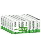 DURNERGY AA Batteries 48 Pack, Double AA Batteries 2800mAh Long-Lasting Power for Clock, Piles AA, LR6 Alkaline Batteries AA 10-Year Shelf Life