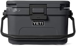 YETI Roadie 8 Hard Cooler, Fits 12 Cans – Compact Portable Insulated Ice Chest, Durable Heavy-Duty Build, One-Hand Latch, Keeps Ice All Day, Easy Carry Handle for Camping, Golf & ATV, Charcoal