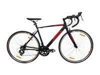 chase Air Road Bikes 700C with 14 Speed (7 by 2) Gear with Caliper Brake | Front Suspension | Alloy Frame | Black| Sports Gear Cycle for Men