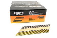 Freeman FR.131-34-3B 34 Degree .131" x 3" Paper Collated Brite Finish Smooth Shank Clipped Head Framing Nails (2000 Count)