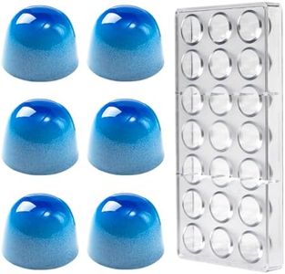 Polycarbonate Chocolate Mold Bullet Shape for Chocolate Bonbons Candy 21 Cavity 12g/Pieces Baking Pastry Tools Mould 2124B