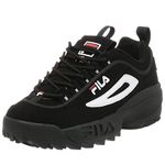 Fila Disruptor II, Men's Sneaker, Black/White/Vin Red, 10 UK (44.5 EU)