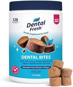 Dental Fresh Dental Bites for Dogs, Daily Oral Care, 120 Count