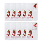 EUNYUL [Pack of 10] Daily Care Facial Sheet Mask Pack Apple x 10ea Korean Skincare Hydrating & Nourishing & Natural Ingredients for All Skin Types