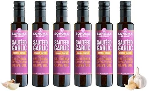 Sonoma Gourmet: Sautéed Garlic Flavored Olive Oil | 100% California Extra Virgin Olive Oil | 8.5 FL OZ (Pack of 6)