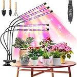 Plant Lights for Indoor Plants,semai 5 Head Full Spectrum165 LED Grow Light,Indoor Plant Grow Light With Desk Clip, 3/9/12H Timer, 10 Dimmable Levels,LED Grow Lamp for Seed Succulents Vegetables Flowers Growth