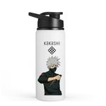 Ron Brando Kakashi Printed Aluminum Anime Sublimation Water Bottle MN-36 Sports/School/Gym/Home/Office/Travel For Boys/Girls, And Gift Brother, Sister, Friends, Adults, (Kakashi-Bot-750ml-2D)