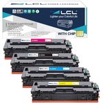 (with OEM Chip) LCL Compatible for HP 414A W2020A W2021A W2022A W2023A (4-Pack,KCMY) Toner Cartridge for HP Color Laserjet Pro MFP M479fdw M454dw MFP M479fdn M479dw M454dn MFP M479 M454 Printer