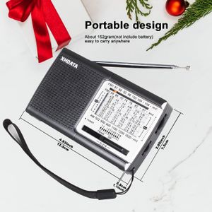 XHDATA D219 Portable AM/FM Radio – Compact, Grey