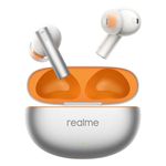 realme Buds Air 6 TWS in Ear Earbuds with 12.4 Mm Deep Bass Driver, 40 Hours Play Time, Fast Charge,50 Db ANC,Lhdc 5.0, 55 Ms Low Latency, Ip55 Dust & Water Resistant, Bluetooth V5.3 (Flame Silver)