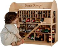 Enjoy The Wood Wooden Toy Parking Garage with Elevator (Big, White)