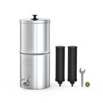 Waterdrop 1.5 Gallon Countertop Water Filtration System, NSF/ANSI 42&372 Certified Black Carbon Elements, Reduce Lead and Up to 99% Chlorine, for Home, RVing, Camping, Off-Grid