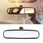 AKSOLONT 10" Rear view mirror, Universal Interior RearView Mirror Bracket Compatible With Toyota Corolla Camry RAV4 Ford Focus Nissan Rogue Altima Sentra Honda CRV Accord KIA Optima Mazda 3 5 6 Miata