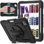 DuraSafe iPad 10th Generation 10.9 inch 2022 Protective Shockproof Case A2696 MPQ13HN/A MPQ33HN/A MPQ03HN/A MPQ23HN/A A2757 MPQ93HN/A MPQC3HN/A A2777 MPQ83HN/A MPQA3HN/A MQ6K3HN/A MQ6L3HN/A - Black