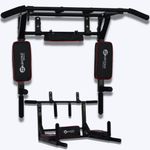 HASHTAG FITNESS 3in1 Multi Pull Up Bar Wall Mounted Dips Bar Stand Station for Home Portable Wall Mount, 120 kg, 68.6 Cm
