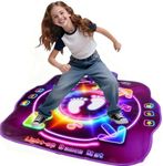 AmyBenton Dance Mat for Girls, Kids Dance Mat with Wireless Bluetooth, Light Up Music Dance Pad -5 Game Modes, Christmas Birthday Musical Dancing Toy Gifts for 4 5 6 7 8 9 10 11 12 Year Old Girls Boys