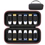 Lacdo USB Flash Drive Case Organizer Thumb Drive Holder Hard Storage Case for 24 SanDisk/SamData/Samsung USB Flash Drives Memory Sticks Jump Drive Portable Travel Carrying Bag Case with Handle, Black