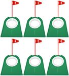 Golf Putting Cup Practice for Golf Practice Training Value 3 Pack, Golf Training Aid Putter Hole Plate Indoor Outdoor Durable Professional for Men Women Kids Festival Gift (6 Pack)