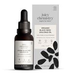 Juicy Chemistry Certified Organic Blackseed Kalonji Oil, 30 ml | 100% Pure, Cold-pressed Oil for Healthy Scalp, Dry Hair, and Hair Loss | Helps Promote Hair Growth and Healthy Hair