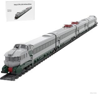 WOWOBONTOY Train Building Blocks Set, Italy ETR.250 Arlecchino Locomotive Building Model, Ideal Gift for Enthusiasts Collectors (Static/3562PCS)