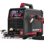 YESWELDER Digital MIG-205DS MIG Welder,200Amp 110/220V Dual Voltage MIG Welding Machine, Gas/Gasless MIG/Lift TIG/ARC 4 in 1 Welder