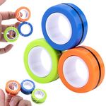 Dermasy Magnetic Rings Fidget Toy 2021 Newest 3 PCS Set Novelty Fidget Toys for Stress and Anxiety Relief Great Gift for Teens Kids Adults with OCD ADHD Autistc