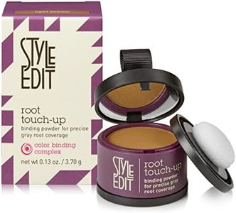 Style Edit Root Touch Up Powder for Light Brown Hair | Cover Up Hair Color for Grays and Roots Coverage | Mineral Infused Binding Hairline Powder