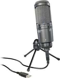 Audio-Technica 2020USB+ Micrófono USB de Condensador Cardioide Gris Osuro
