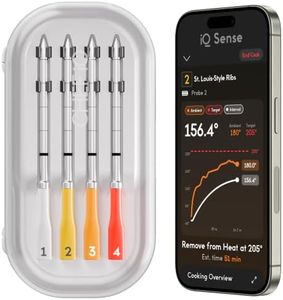 CHEF iQ Sense | Smart Wireless Meat Thermometer | 4 Ultra-Thin Probes | WiFi Unlimited Range | 1000°F Heat Safe | 5 Sensors | BBQ, Grill, Oven, Smoker, Air Fryer | Gen3