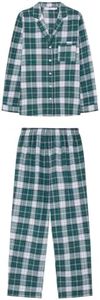 Women'secret Juego de Pijama, Patrón Verde, L para Mujer