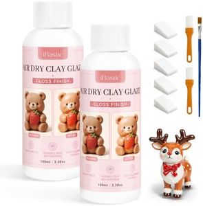 Air Dry Clay Glaze, Gloss Finish, Waterproof Clay Sealer for Crafts DIY
