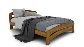 Nodax King Size Bed Frames – Solid Pine Wooden Bed Frame for Adults, F10 Easy Assemble Bed with Sturdy Slats & Extra Four Supportive Legs, Comfortable Bedroom Furniture | (150x200 cm, Oak)