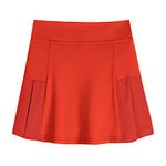 Arshiner Girls Tennis/Golf Sport Skirts Activewear Skirt with Shorts Pleated Performance Skorts with Shorts Red