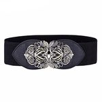 YouBella Jewellery Celebrity Inspired Adjustable Kamarband Waist Belt for Women/Girls (YB_Belt_20) (Black), Large, Non-Precious Metal