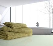 Luxury linenHall Spa, Quick Dry 450gsm, Waffle Extra Long Bath Sheet In Mocha