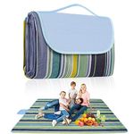 Habaylin Picnic Blanket Large, 79"X79" Picnic Blanket Waterproof Extra Large, Beach Blanket, Foldable Picnic Blanket for Hiking, Party, Camping on Grass Sandproof Handy Picnic Mat