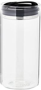 Prepara Evak Compact Glass Food Storage, 75 Ounce, Black