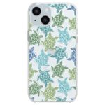 Blingy's for iPhone 15 Case, Fun Turtle Pattern Cool Ocean Fish Beach Design Transparent Soft TPU Protective Clear Case Compatible for iPhone 15 6.1 inch (Green Turtles)