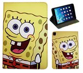 For Apple iPad Air 1 2 iPad Pro 9.7 iPad 9.7 Sponge Bob Anime Stand Case Cover With Sleep Wake Sensor