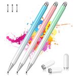 Stylus Pens for Touch Screens, 2 in 1 Magnetic Disc Stylus Pen for iPad with Magnetic Cap, Compatible with All Touch Screens