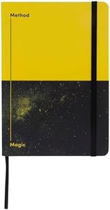 Jumble & Co Chaos & Control A5 Ruled Notebook - Method & Magic - 100% Recycled Paper - Yellow/Black