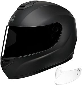 TRIANGLE Motorcycle Helmets Full Face Helmet for Adult Men Women with Tinted and Clear Visor DOT Approved