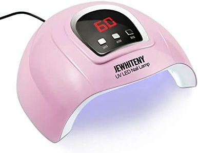 UV LED Nail Lamp 54W, Professional Nail Dryer Gel Polish Light, UV Light with 3 Timer Setting, Curing Gel LED Dryer, Art Tools with Automatic Sensor, LCD Display