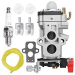 Carburetor W/Gasket Fuel Line Spark Plug Replacement for Husqvarna 350BT 150BT Backpack Leaf Blower Redmax EBZ8000 EBZ8000RH EBZ8500 EBZ8001 EBZ8050 EBZ8050RH Back Pack